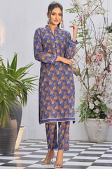Zoella Allover Printed Lawn Unstitched 2pc Suit-ZLSAP-0002