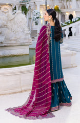 EMAAN ADEEL ZIMAL LUXURY FORMALS UNSTITCHED SUIT ZM-06 RUMESAH