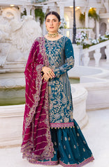 EMAAN ADEEL ZIMAL LUXURY FORMALS UNSTITCHED SUIT ZM-06 RUMESAH
