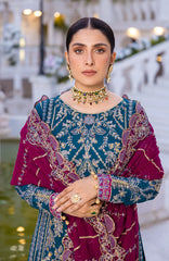EMAAN ADEEL ZIMAL LUXURY FORMALS UNSTITCHED SUIT ZM-06 RUMESAH