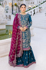 EMAAN ADEEL ZIMAL LUXURY FORMALS UNSTITCHED SUIT ZM-06 RUMESAH