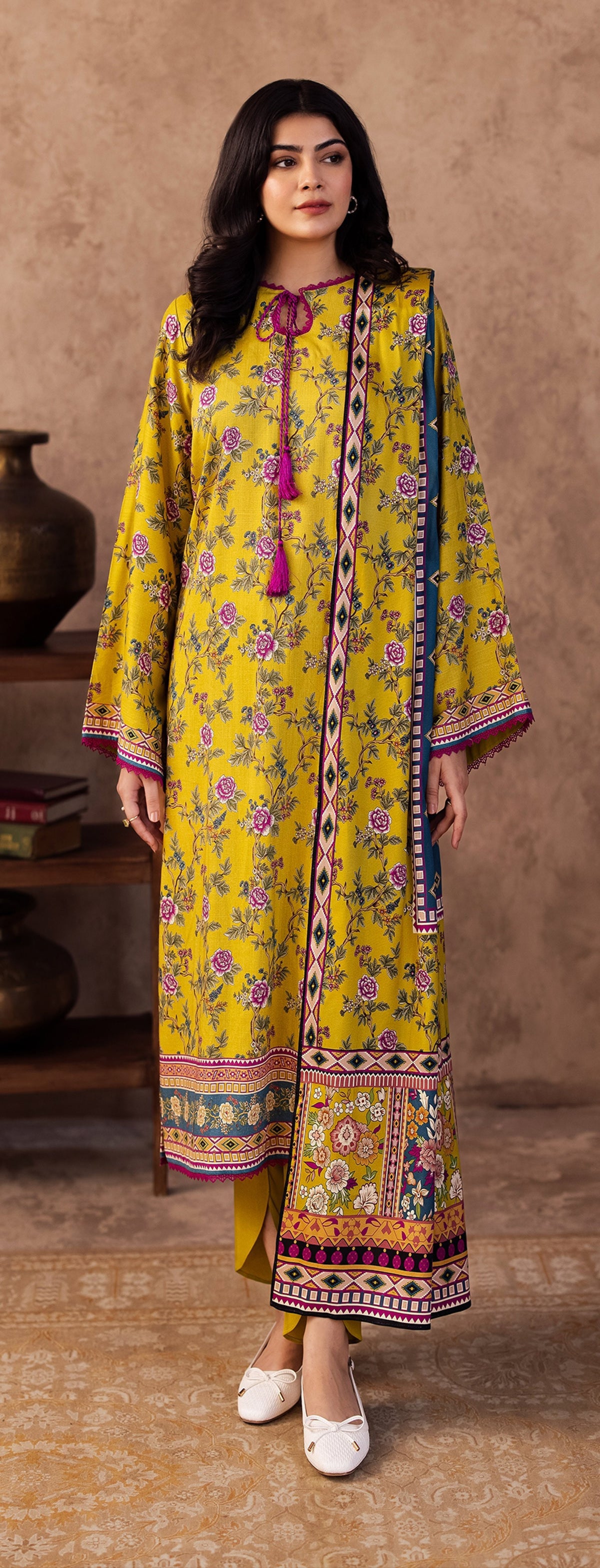 Digital Printed Viscose Slub Shirt Digital Printed Viscose Slub Dupatta Dyed Viscose Trouser