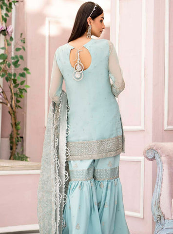 Embroidered Crinkle Chiffon 3PCS DRESS