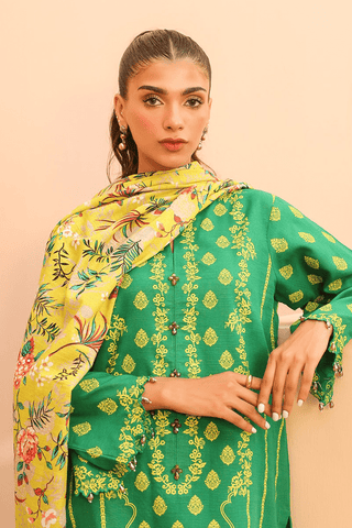 Zellbury Digital Printed Khaddar Unstitched 3pc Essential suit WUW23X30752