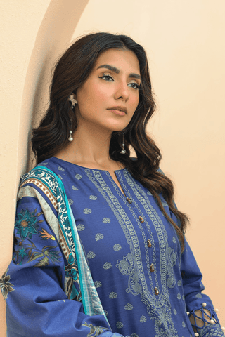 Zellbury Digital Printed Khaddar Unstitched 3pc Essential suit WUW23X30684