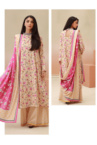 Zellbury Digital Printed Viscose Unstitched 3pc Essential suit WUW23X30823