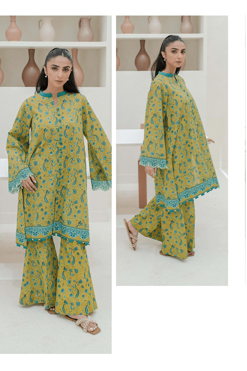 Zellbury Digital Printed Khaddar Unstitched 2pc suit WUW23X20716