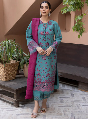 RANG RASIYA KARANDI SHAWL 3PC UNSTITCHED SUIT  NURAY