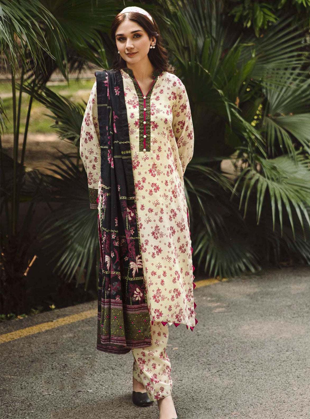 3 PCS Digital Printed Dress