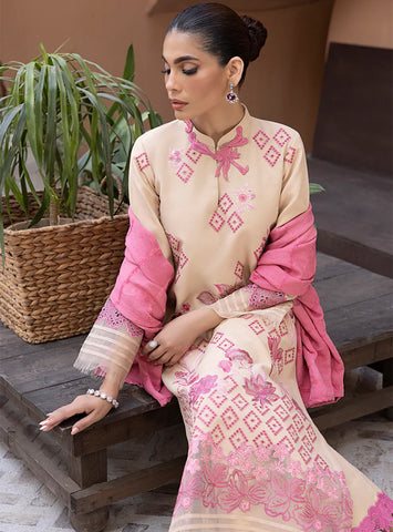 RANG RASIYA KARANDI SHAWL 3PC UNSTITCHED SUIT PINAR