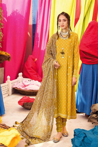 3PC Unstitched Chunri Lawn Suit