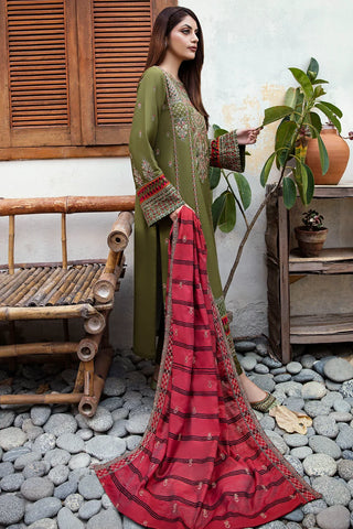 Motfiz Premium Embroidered Linen Unstitched suit 4270-NURAY