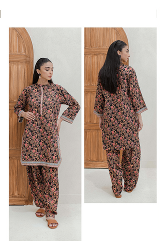 Zellbury Digital Printed Khaddar Unstitched 2pc suit WUW23X20710