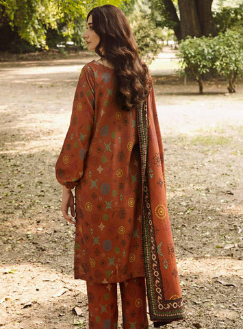 3 PCS Digital Printed Dress