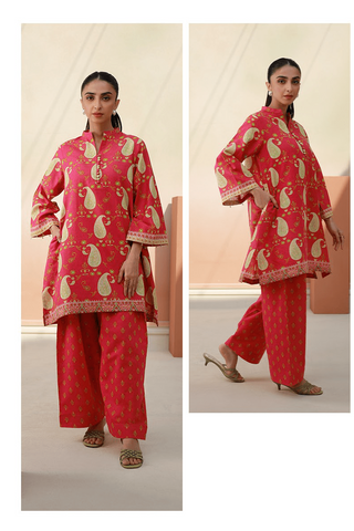 Zellbury Digital Printed Khaddar Unstitched 2pc suit WUW23X20709