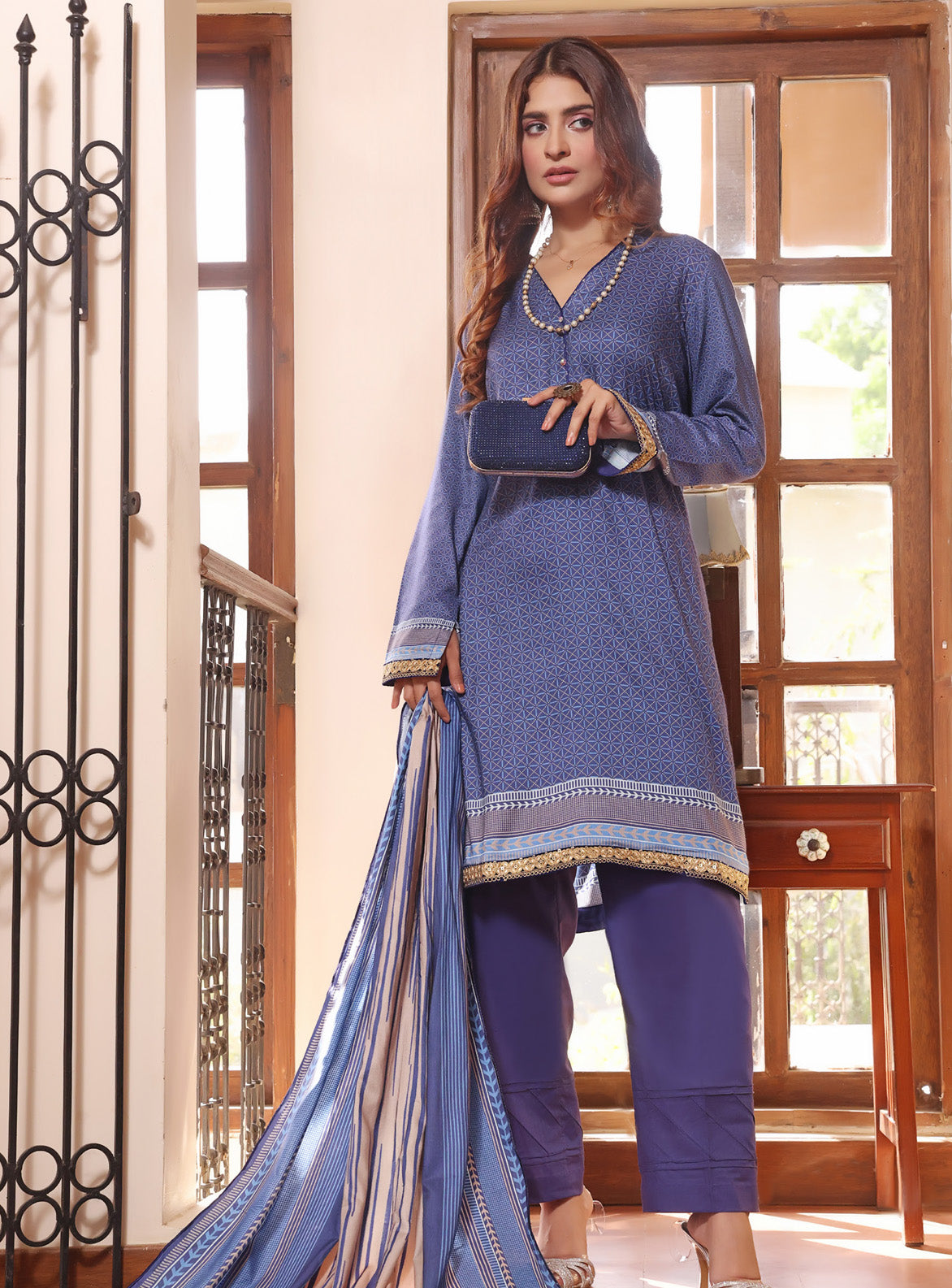 3 PCS Digital Printed Suit