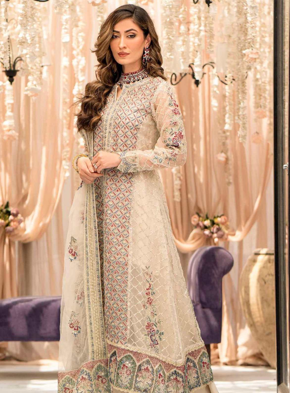 Embroidered Organza 3PCS DRESS