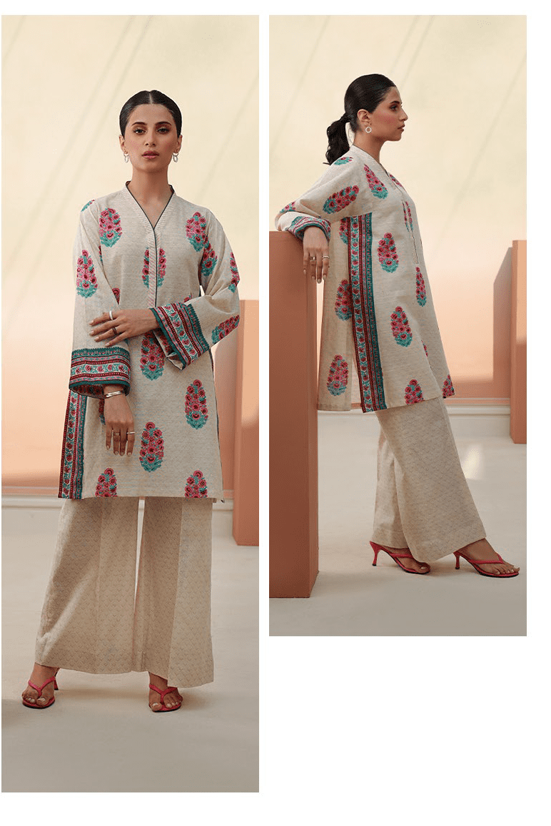Zellbury Digital Printed Khaddar Unstitched 2pc suit WUW23X20713
