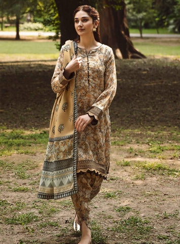 3 PCS Digital Printed Dress