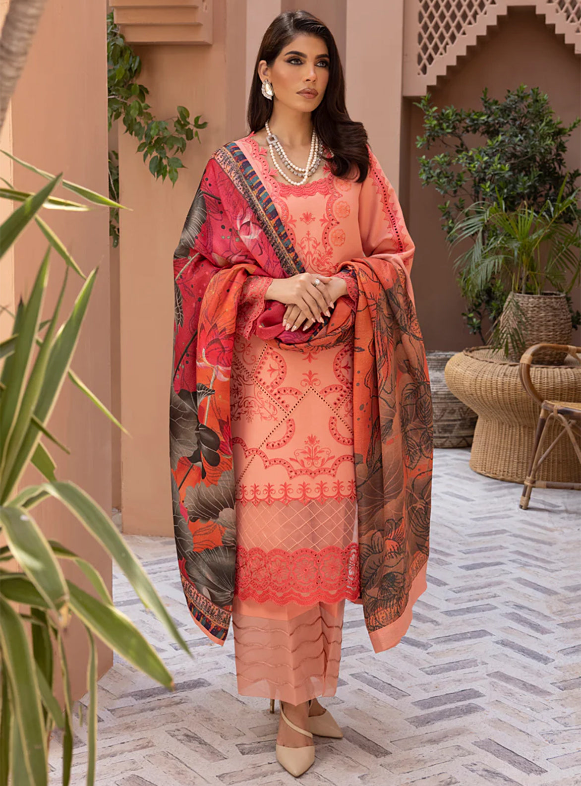 RANG RASIYA KARANDI SHAWL 3PC UNSTITCHED SUIT MIRAY