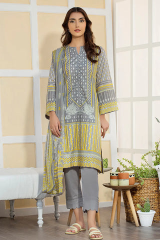 RASHID TEXTILE MIRAL LUXURY PRINTED CAMBRIC 3PC SUIT 8122