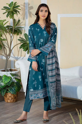 RASHID TEXTILE MIRAL LUXURY PRINTED CAMBRIC 3PC SUIT 8126