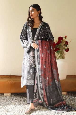 Rashid Textile Hazel Premium Embroidered Karandi Unstitched 3pc suit 8210