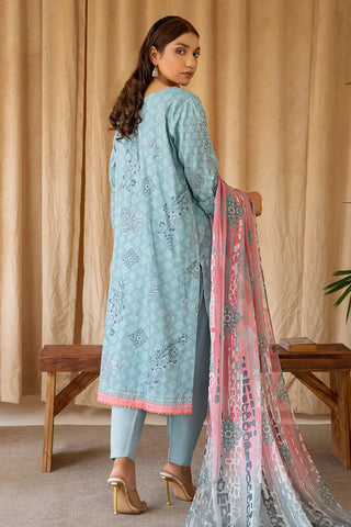 Rashid Textile Luxury Printed Cotton Satin 3pc Unstitched suit 8238