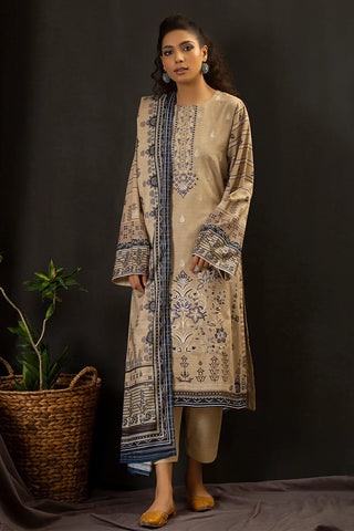 Rashid Textile Aadab Embroidered Khaddar unstitched 3pc suit 8301