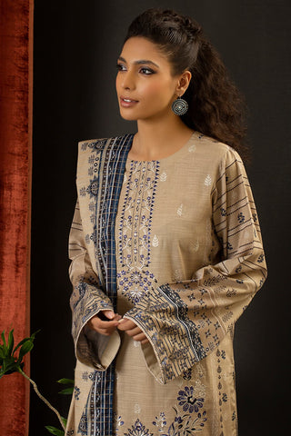 Rashid Textile Aadab Embroidered Khaddar unstitched 3pc suit 8301