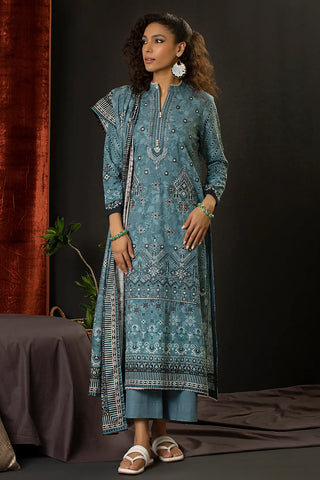 Rashid Textile Aadab Embroidered Khaddar unstitched 3pc suit 8302