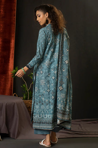 Rashid Textile Aadab Embroidered Khaddar unstitched 3pc suit 8302