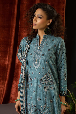 Rashid Textile Aadab Embroidered Khaddar unstitched 3pc suit 8302