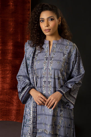 Rashid Textile Aadab Embroidered Khaddar unstitched 3pc suit 8308