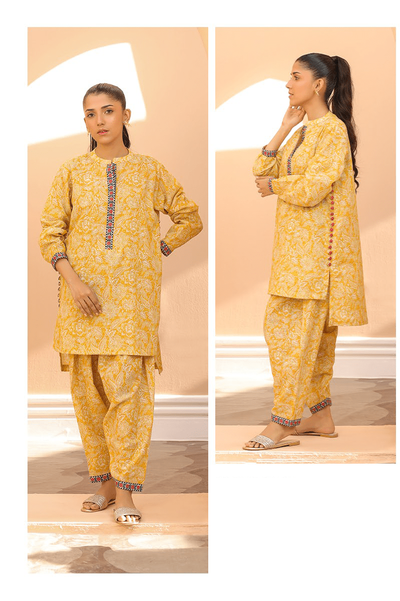 Zellbury Digital Printed Khaddar Unstitched 2pc suit WUW23X20715