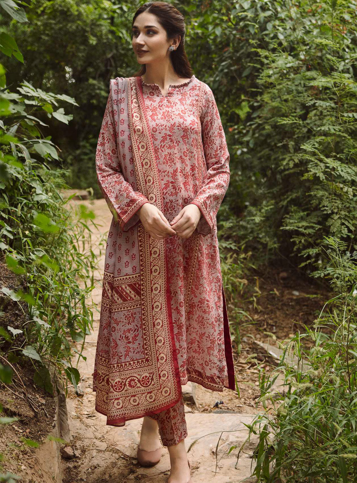 3 PCS Digital Printed Dress