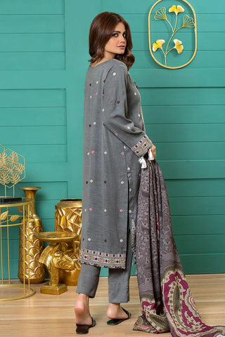 Rashid Textile 3Piece Unstitched Luxury Embroidered Mulberry Peach – 902