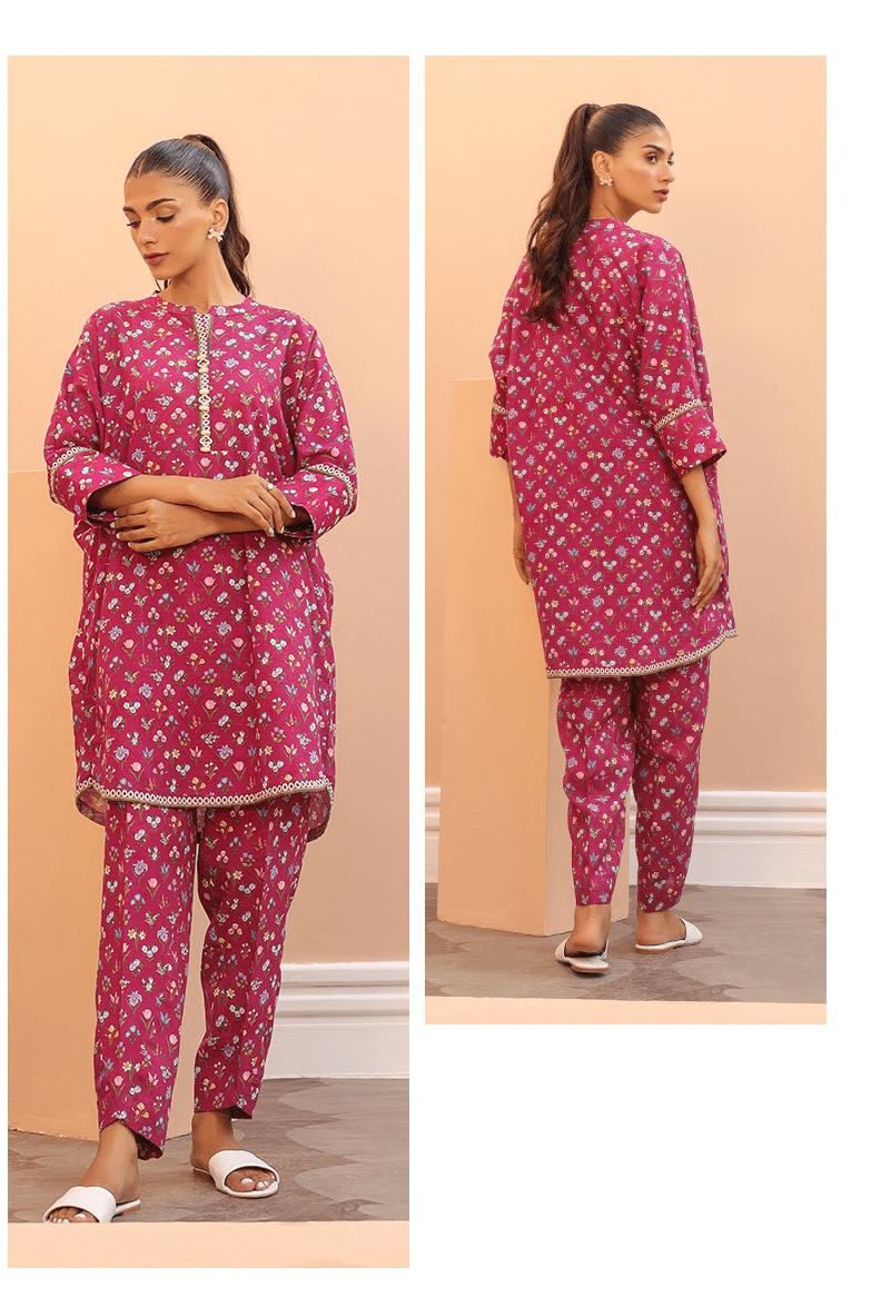 Zellbury Digital Printed Khaddar Unstitched 2pc suit WUW23X20717