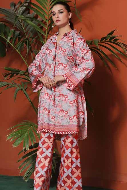 Zoella Baseerat Cotail Digital Printed 2pc Unstitched suit COT2P-0002