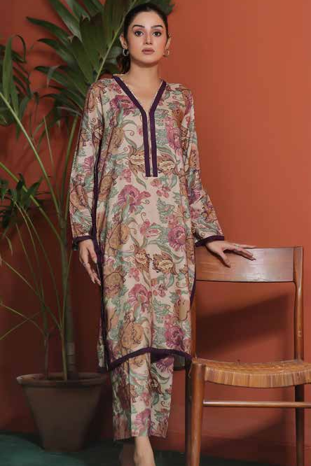 Zoella Baseerat Cotail Digital Printed 2pc Unstitched suit COT2P-0005