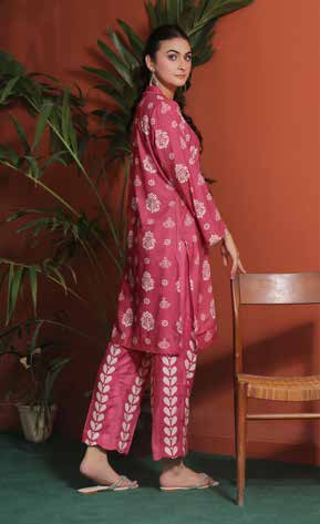 Zoella Baseerat Cotail Digital Printed 2pc Unstitched suit COT2P-0006