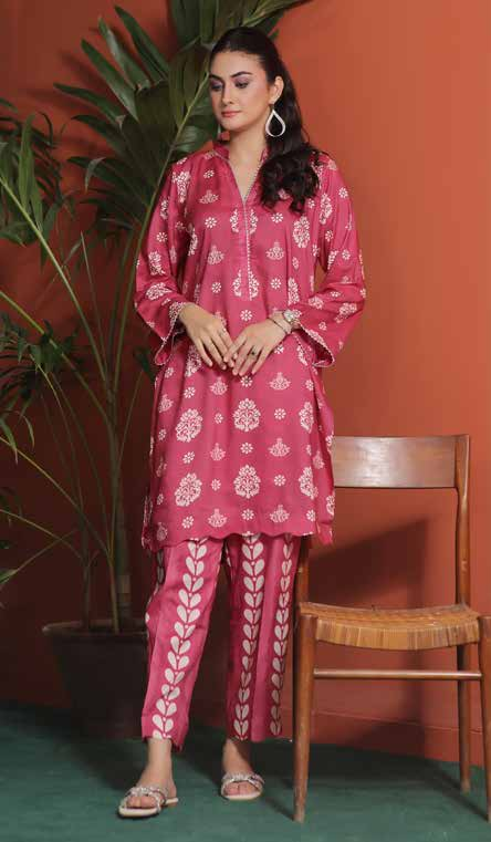 Zoella Baseerat Cotail Digital Printed 2pc Unstitched suit COT2P-0006