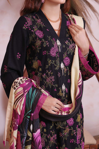 NAYAB LEATHER WINTER 3PC UNSTITCHED SUIT D-02