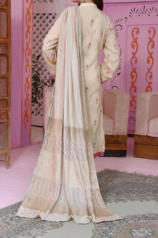 ANARKALI FANCY EMBROIDERED LEATHER 3PC UNSTITCHED SUIT D-04