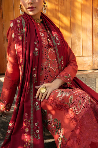 RANG RASIYA EMB KARANDI DEHK MAGAR PYAR SE UNSTITCHED SUIT-GUL BANO