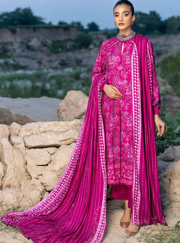 Gul Ahmed 3 Pc Unstiched Linen Dress (GR-12)