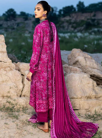 Gul Ahmed 3 Pc Unstiched Linen Dress (GR-12)
