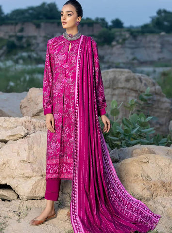 Gul Ahmed 3 Pc Unstiched Linen Dress (GR-12)