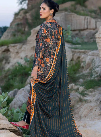 Gul Ahmed 3 Pc Unstiched Linen Dress (GR-13)