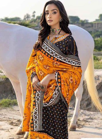 Gul Ahmed 3 Pc Unstiched Linen Dress (GR-15)